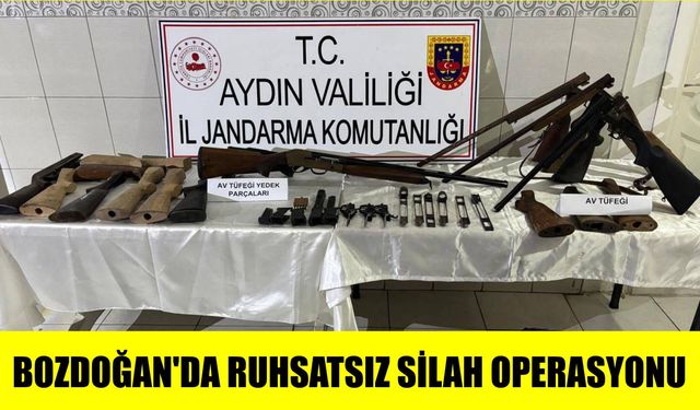 Bozdoğan’da ruhsatsız silah satışına yönelik operasyon