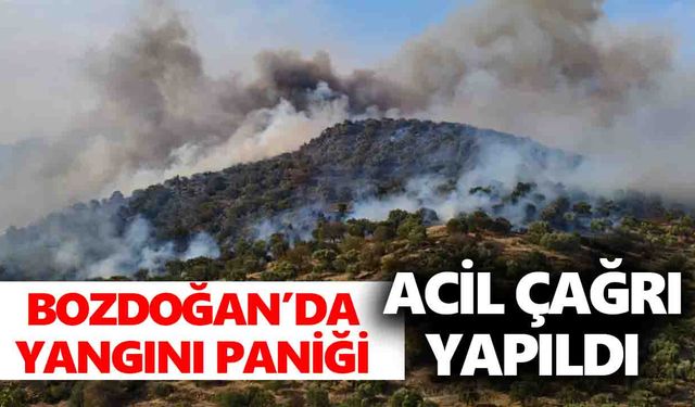 Bozdoğan’da yangın paniği