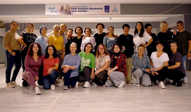 Kuşadası’nda kültürel buluşma noktası: Halk dansı kurslarına rekor ilgi