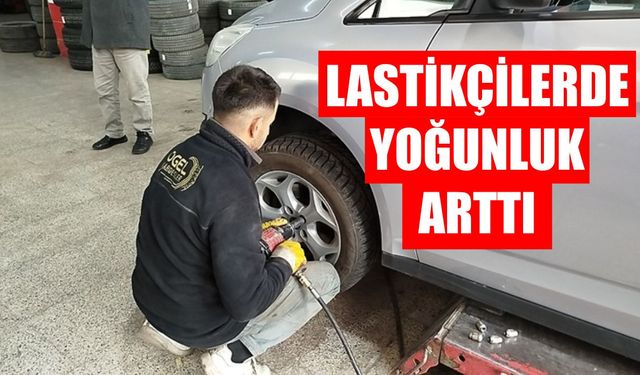 Zorunlu kış lastiği uygulaması başladı: Lastikçilerde yoğunluk arttı