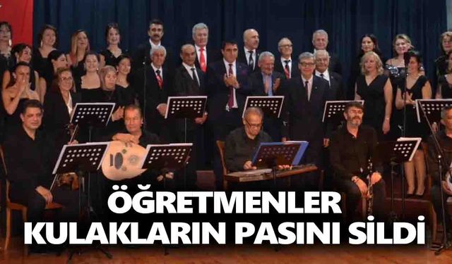 Nazilli'de öğretmenler kulakların pasını sildi
