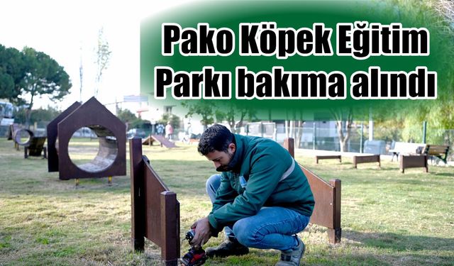 Pako Köpek Eğitim Parkı bakıma alındı