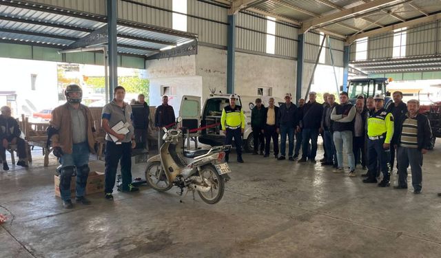 Söke Bağarası’nda trafik güvenliği bilinci artırıldı