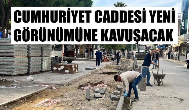 Söke’nin en işlek caddesi yenileniyor