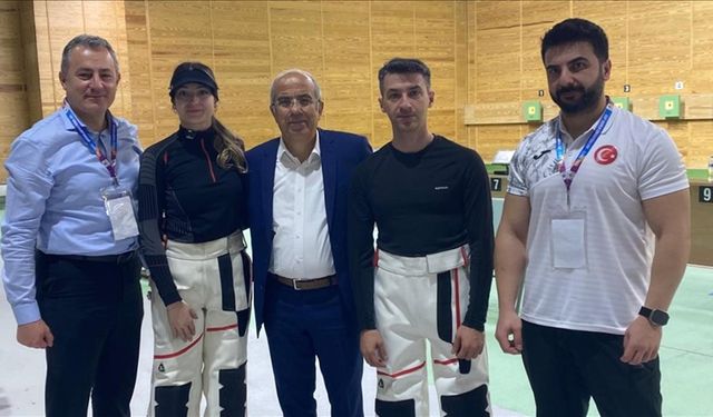 Milli atıcılar Damla Köse ve Mert Nalbant, dünya üçüncüsü oldu
