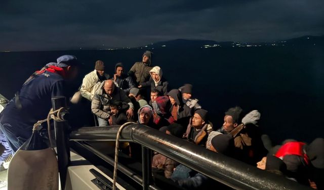 10’u çocuk 37 göçmen kurtarıldı