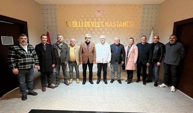 Başkan Alıcık, Nazilli Devlet Hastanesi'nde  Başhekim Çalışkan'ı ziyaret etti