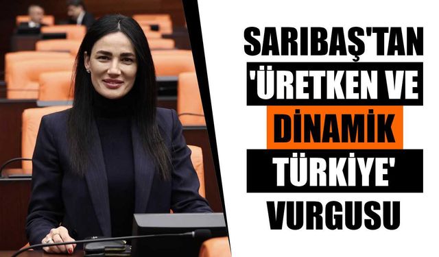 AK Parti'li Sarıbaş'tan 'üretken ve dinamik Türkiye' vurgusu