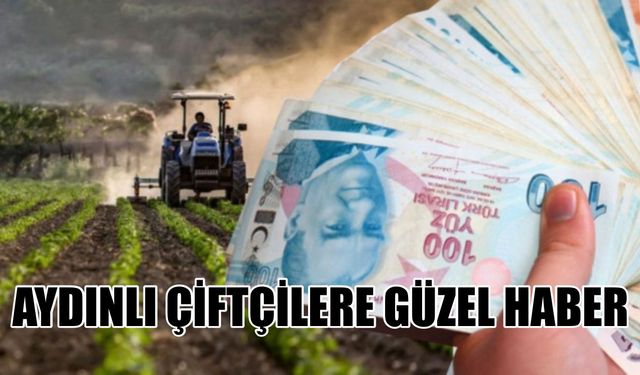 Aydınlı çiftçilere güzel haber