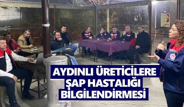 Aydınlı üreticilere şap hastalığı bilgilendirmesi