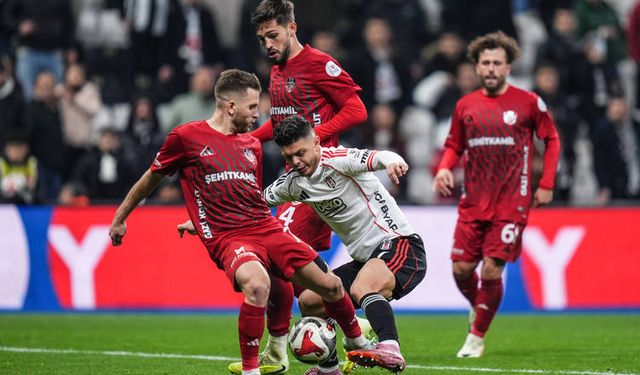 Beşiktaş ile Gaziantep FK 2-2 berabere kaldı