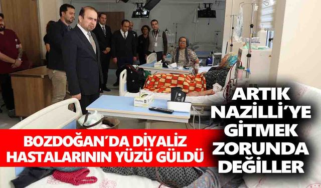 Bozdoğan’da diyaliz hastalarının yüzü güldü