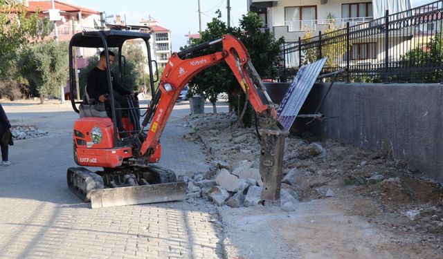 Bozdoğan'da okul çalışması