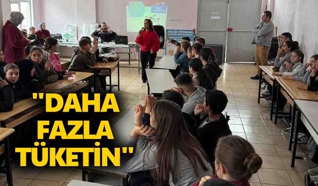 Buharkentli çocuklara su ürünleri tanıtıldı