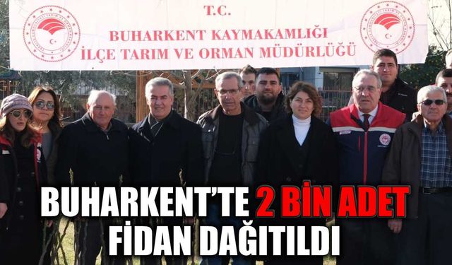 Buharkentli üreticilere fidan desteği