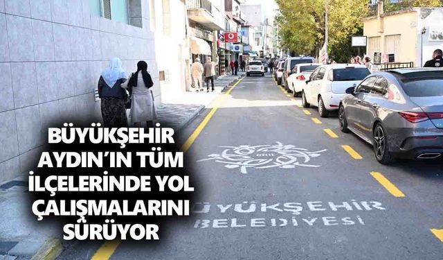 Büyükşehir, Aydın’ın tüm ilçelerinde yol çalışmalarını sürüyor