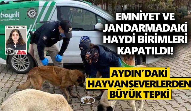 Emniyet ve jandarmadaki HAYDİ birimleri kapatıldı! Aydın’daki hayvanseverlerden büyük tepki