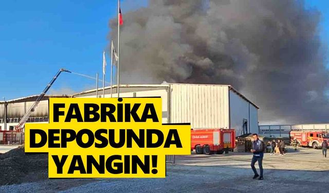 Fabrika deposunda yangın!