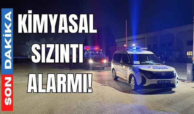 Kimyasal sızıntı 5 işçiyi hastanelik etti