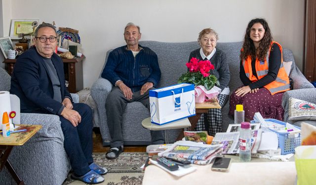 Kuşadası ekiplerinden Osman Amca’ya özel ziyaret