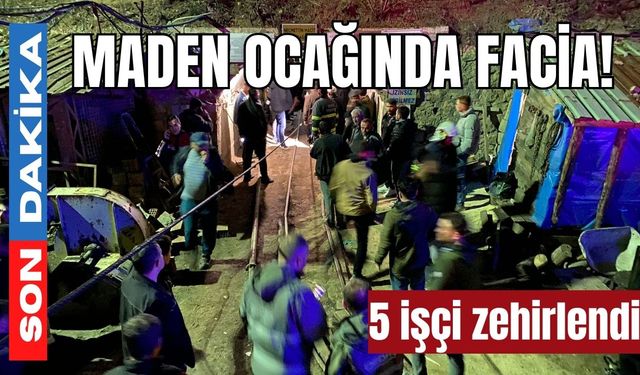 Maden ocağında facia! 5 işçi zehirlendi