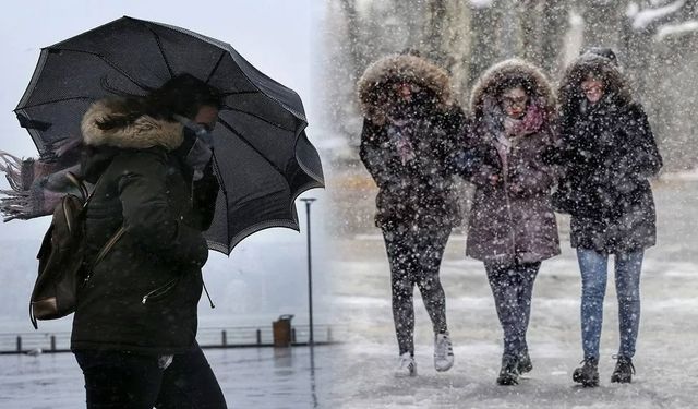 Meteoroloji 47 il için uyarı verdi! Kar ve sağanak geliyor