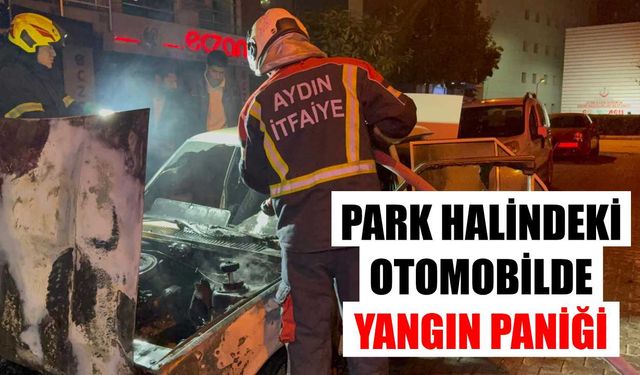 Otomobilde çıkan yangın hasarla atlatıldı