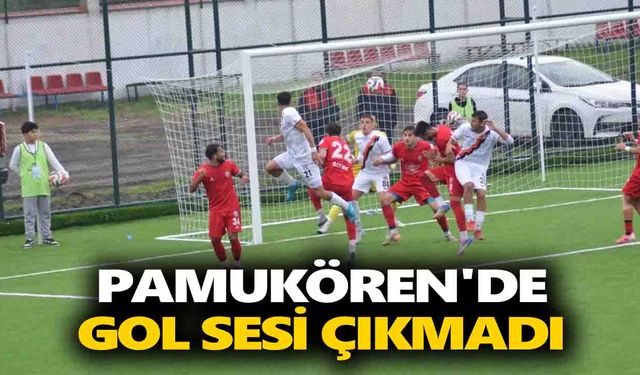 Pamukören'de gol sesi çıkmadı