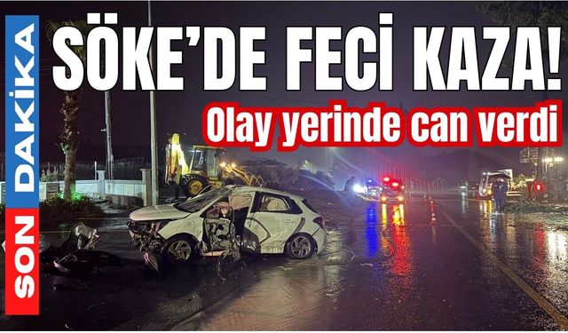 Söke’de feci kaza! Olay yerinde can verdi