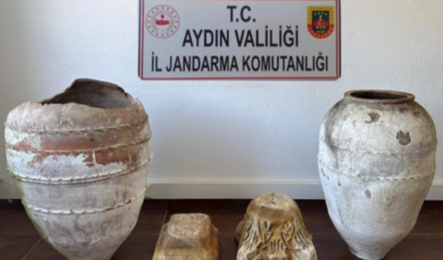 Söke’de tarihi eser operasyonu