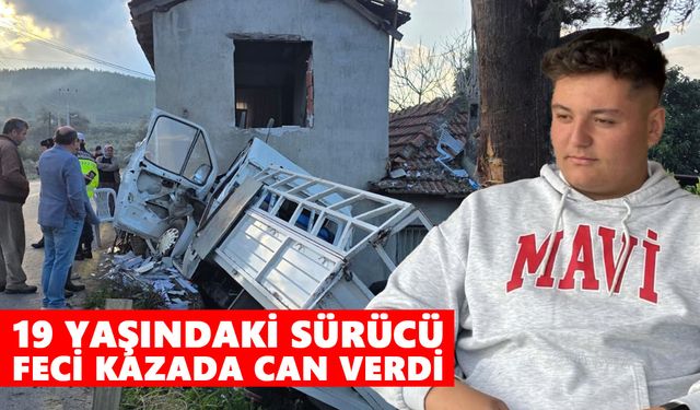 19 yaşındaki sürücü feci kazada can verdi