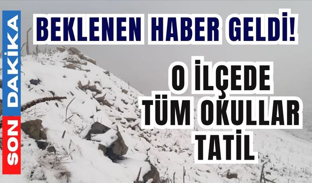 Beklenen haber geldi! O İlçede tüm okullar tatil