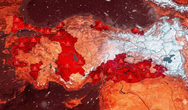 Meteoroloji Türkiye haritasını kırmızıya boyadı! 18 il için alarm verildi