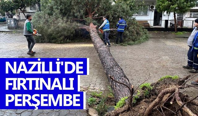 Nazilli'de fırtınalı Perşembe