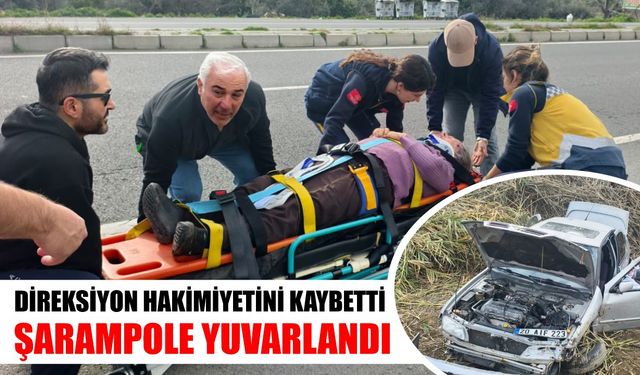 Nazilli'de korkutan kaza: 2 ağır yaralı