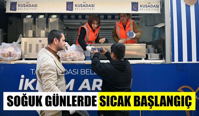 Kuşadası’nda soğuk günlerde sıcak başlangıç