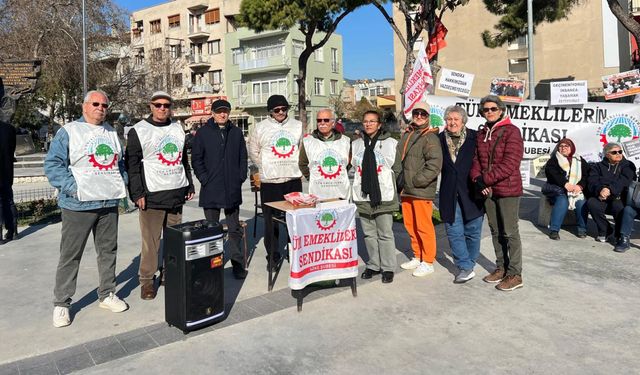Söke’de emeklilerin tepkisi sürüyor