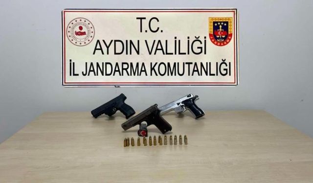 Söke’de silah operasyonunda 3 ruhsatsız tabanca ele geçirildi