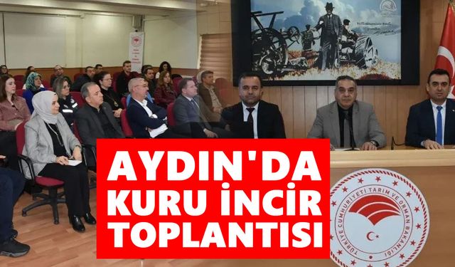 Aydın'da kuru incir toplantısı