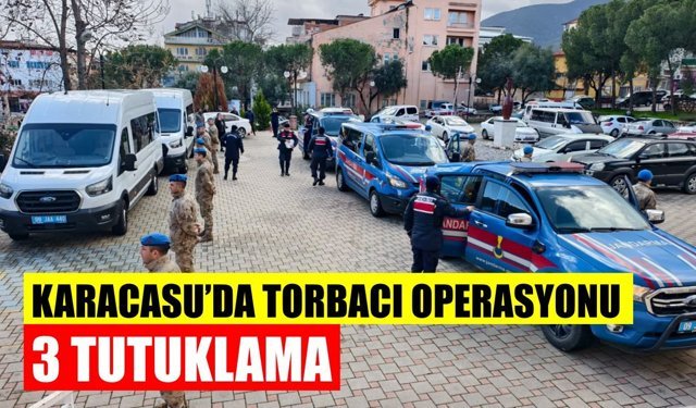 Aydın'da torbacı operasyonu: 3 tutuklama