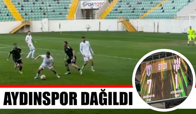Aydınspor Akhisar deplasmanında farklı mağlup
