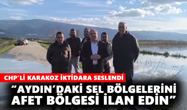 CHP’li Karakoz: “Aydın’daki sel bölgelerini afet bölgesi ilan edin”