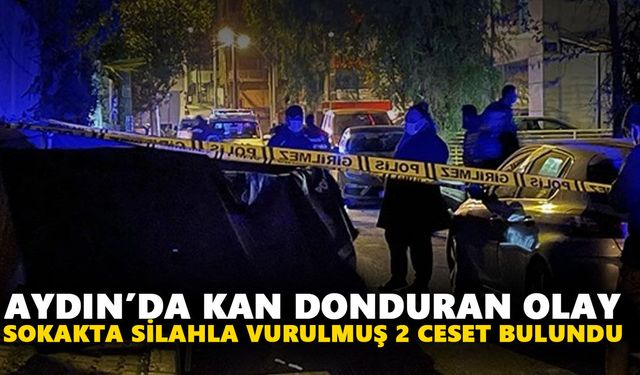 Aydın'da kan donduran olay: Sokakta silahla öldürülmüş 2 kişi bulundu