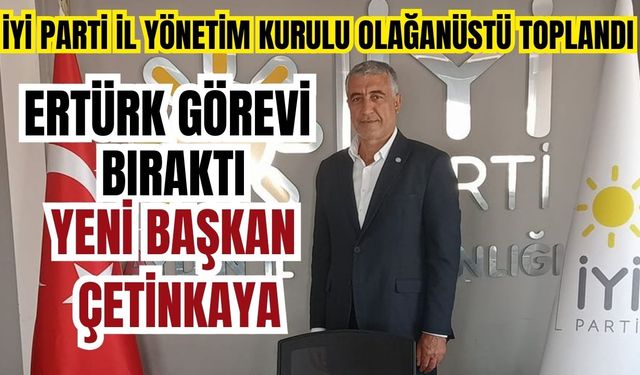 Ertürk görevi bıraktı, yeni başkan Çetinkaya