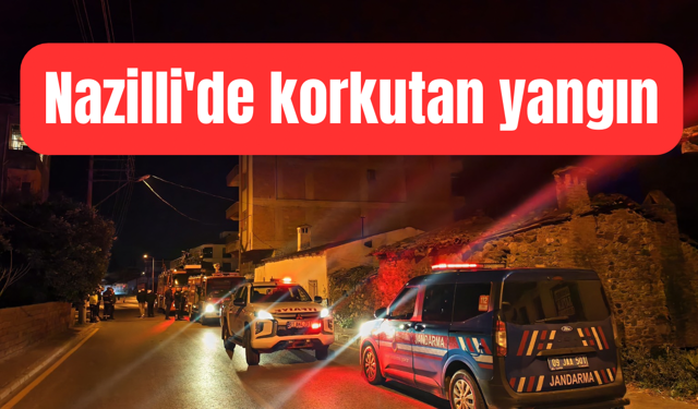 Nazilli'de korkutan yangın: Faciadan dönüldü