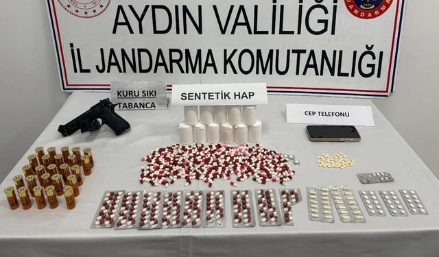 İncirliova’da zehir tacirlerine darbe: 702 sentetik hap ele geçirildi