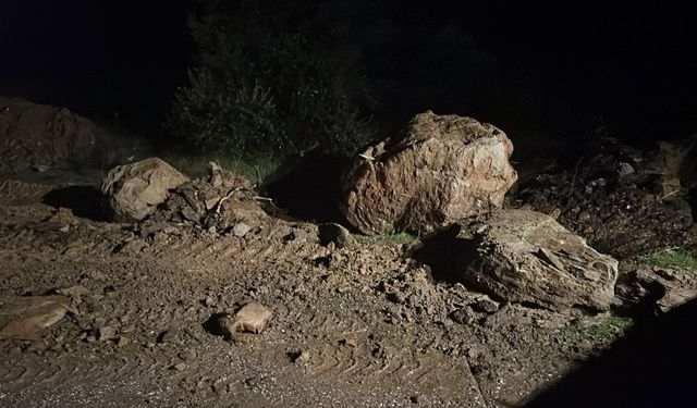 Nazilli’de toprak kaymasına müdahale