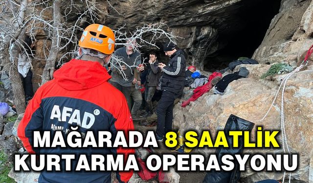 Selçuk Şirince’de mağarada düşen araştırmacı genci kurtarmak için ekipler seferber oldu