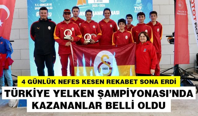 Türkiye Yelken Şampiyonası'nda ödüller sahibini buldu
