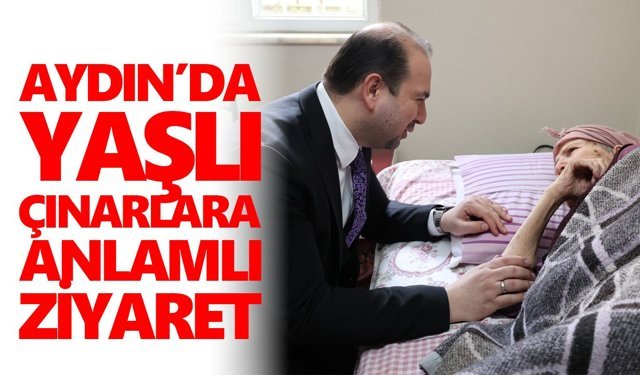 Aydın’da yaşlı çınarlara anlamlı ziyaret